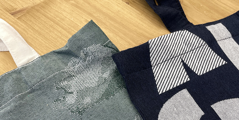 tote bag tissage jacquard